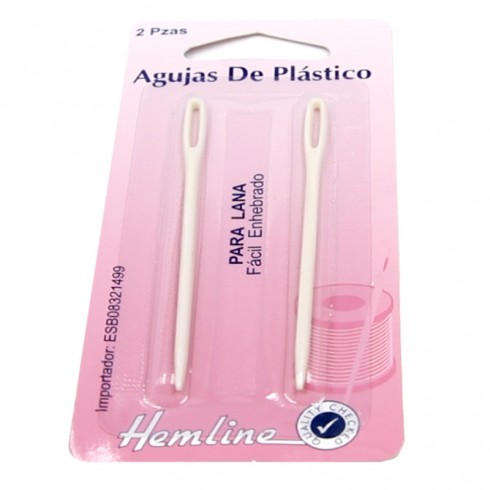 Agujas Plástico 75 mm Pack 10