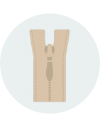 Cremalleras nylon cerradas