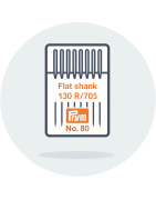 Semi-flat head machine needles 705