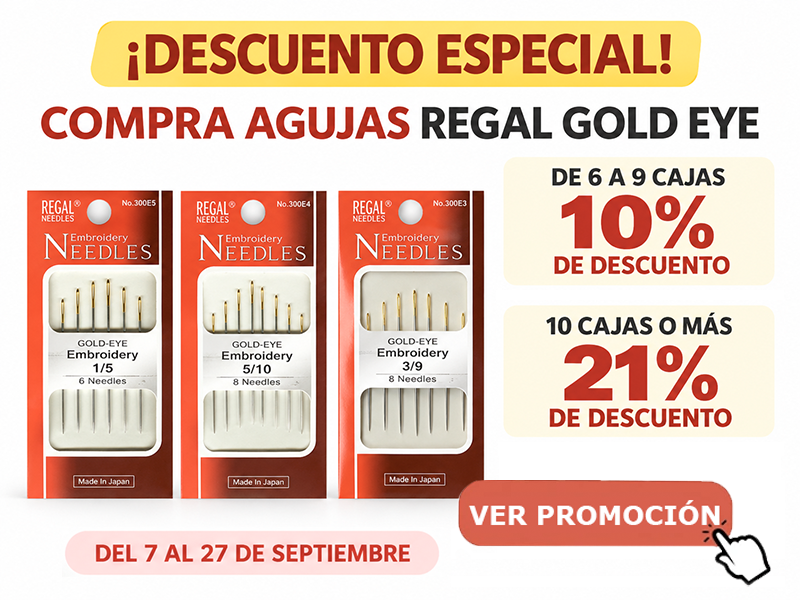 Promoción Agujas Regal Gold Eye - hasta 21% de descuento